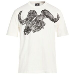 Paul Smith White T-Shirt with Black Graphic